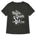 The Black Death European Tour Women's V-Neck Tee