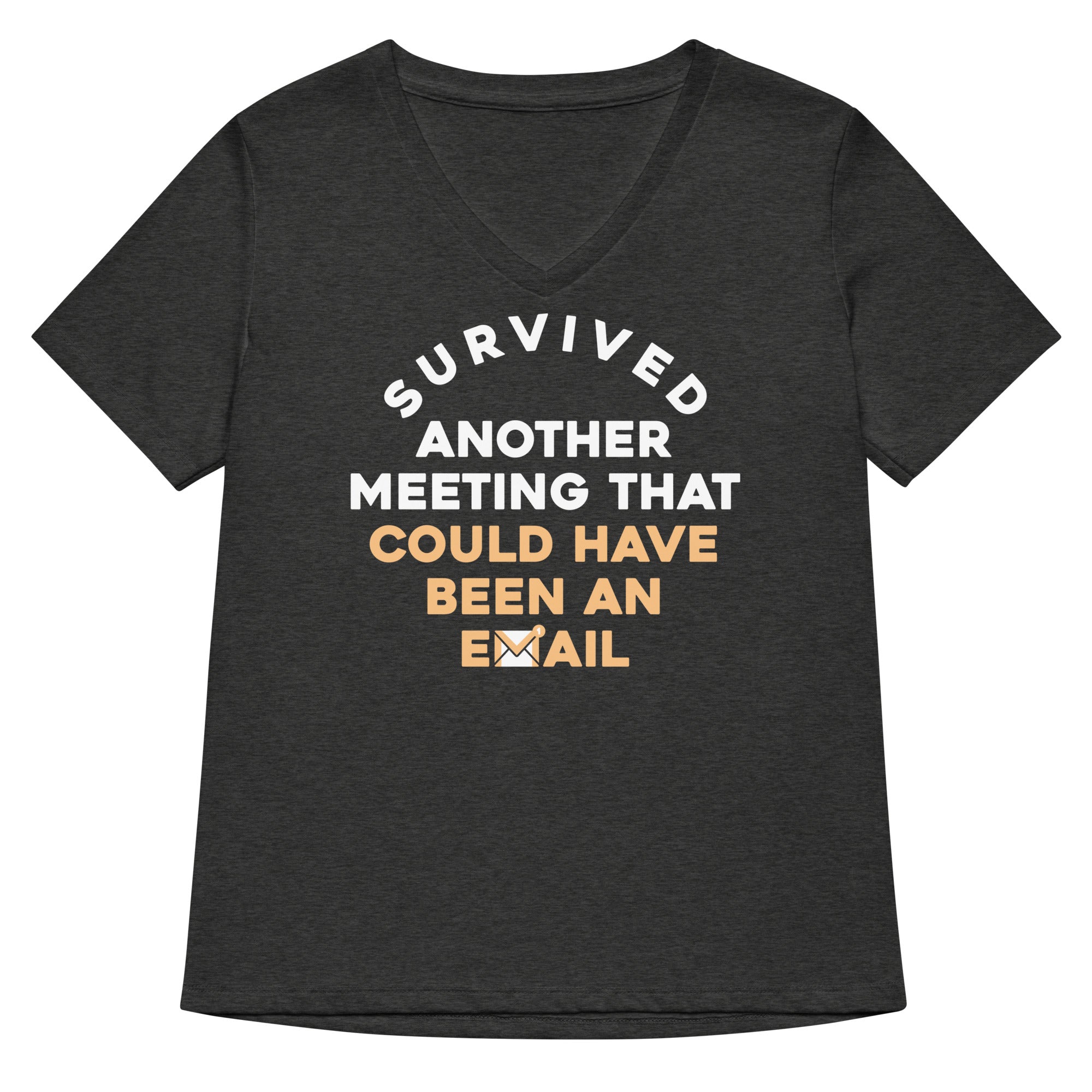 Survived Another Meeting Women's V-Neck Tee