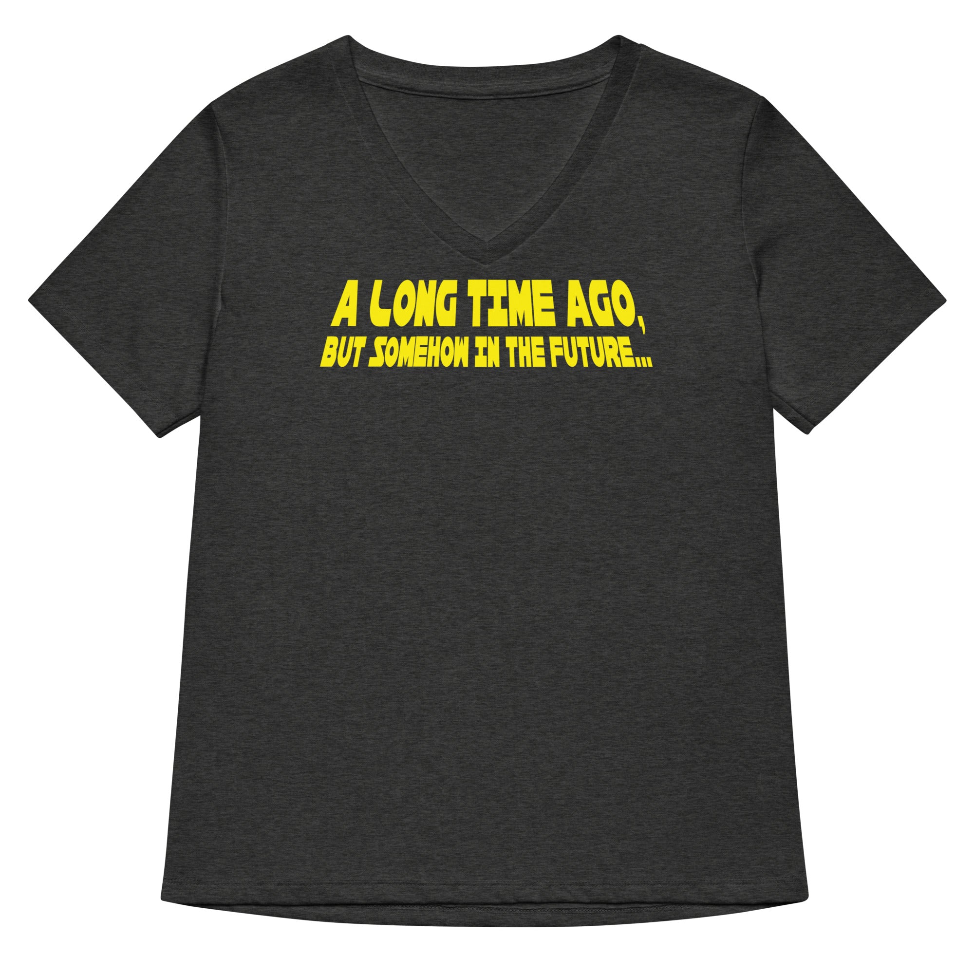 A Long Time Ago, But Somehow In The Future Women's V-Neck Tee