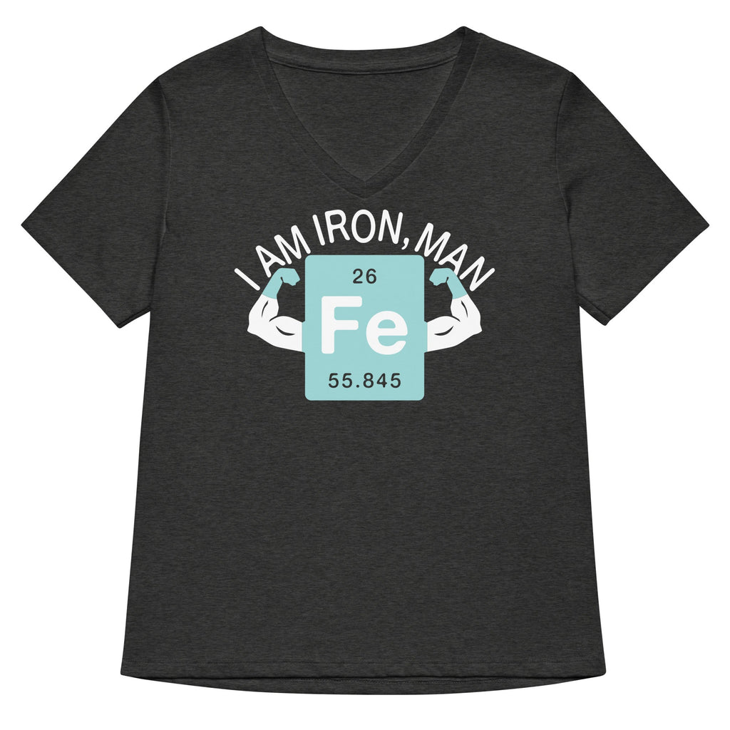I Am Iron, Man Women's V-Neck Tee