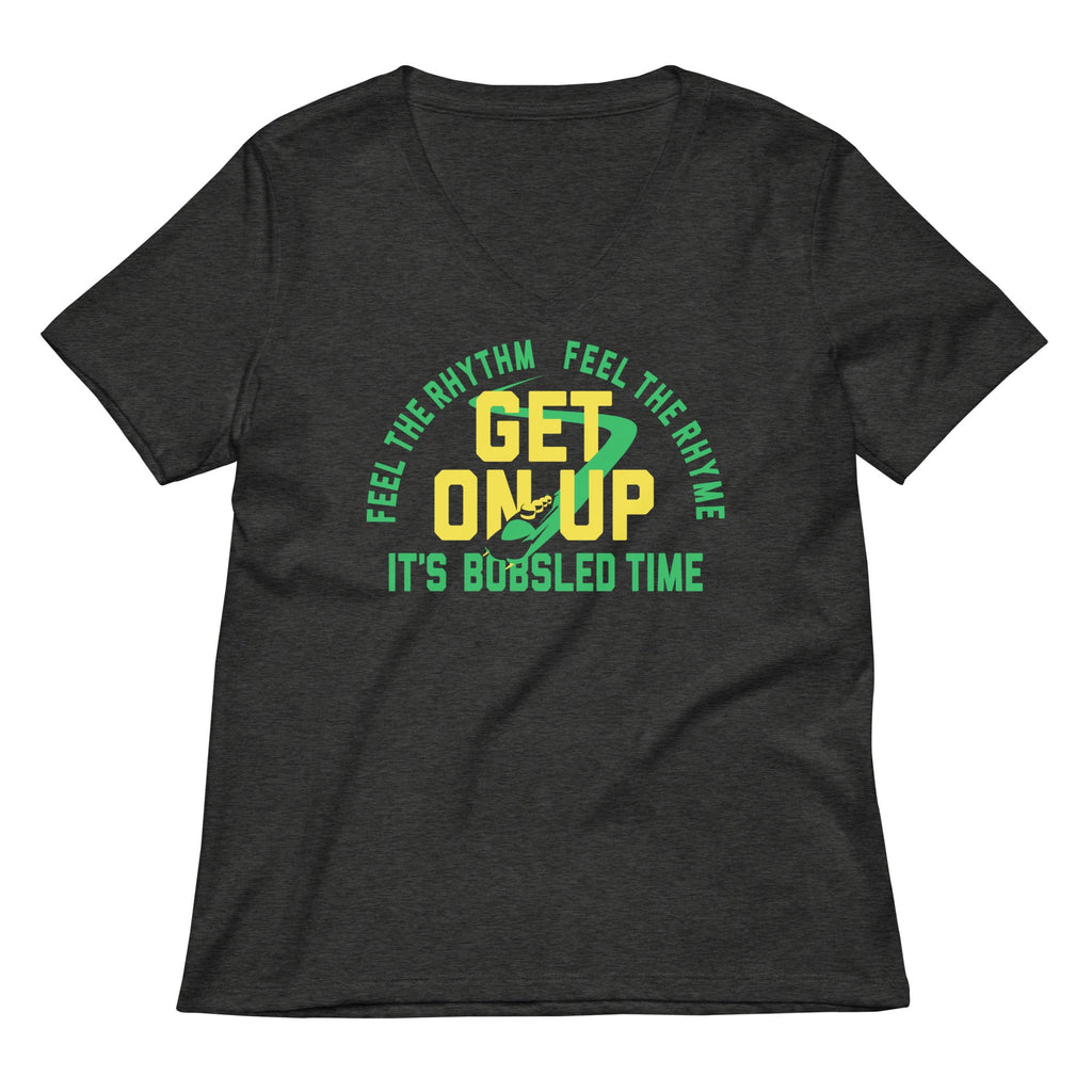 It's Bobsled Time Women's V-Neck Tee