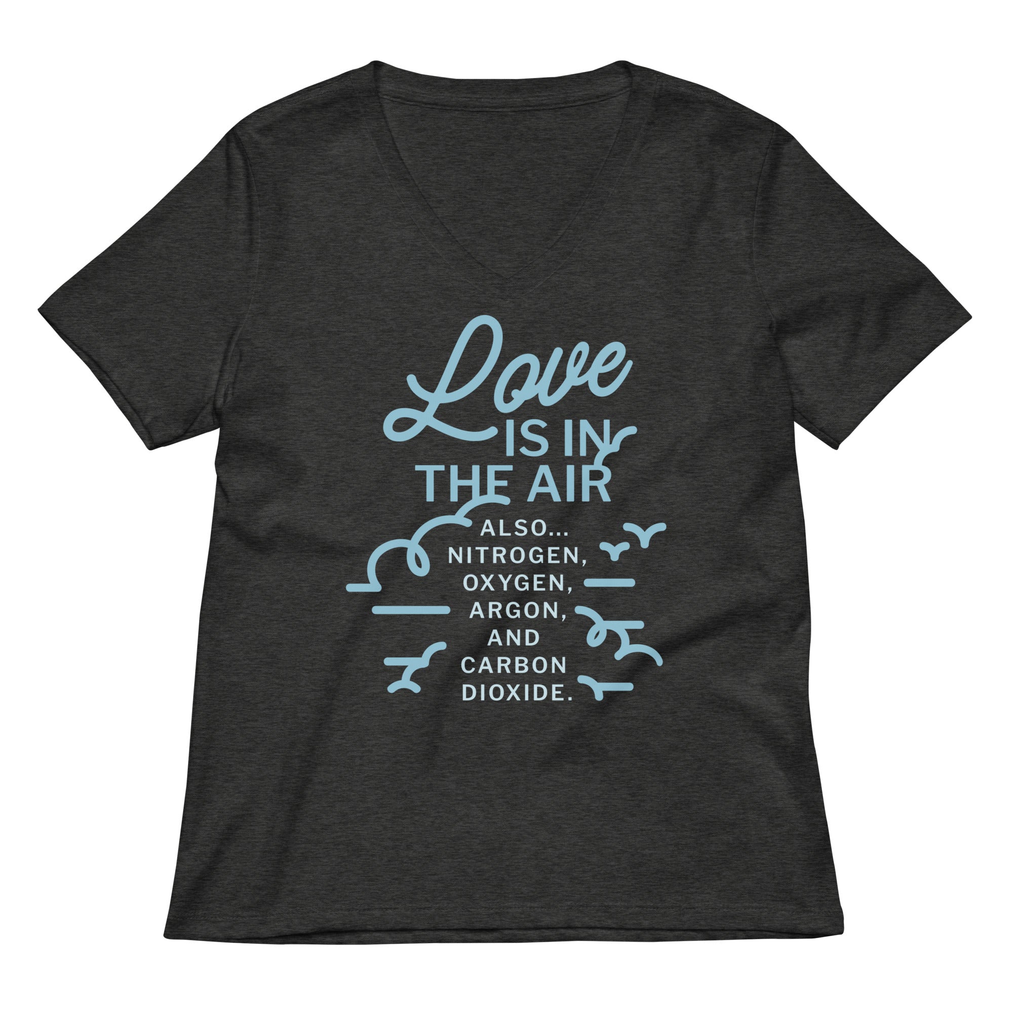 Love Is In The Air Women's V-Neck Tee