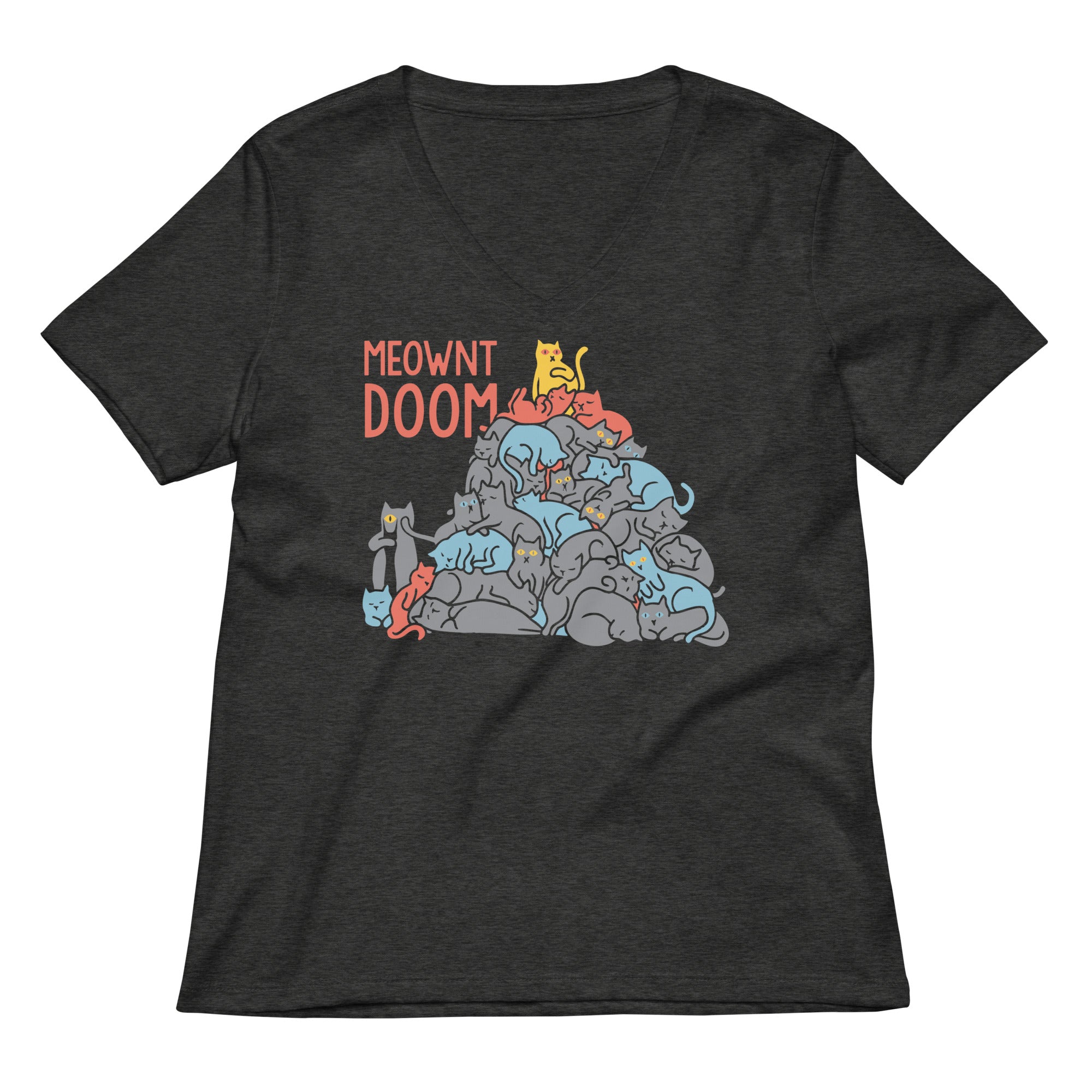Meownt Doom Women's V-Neck Tee
