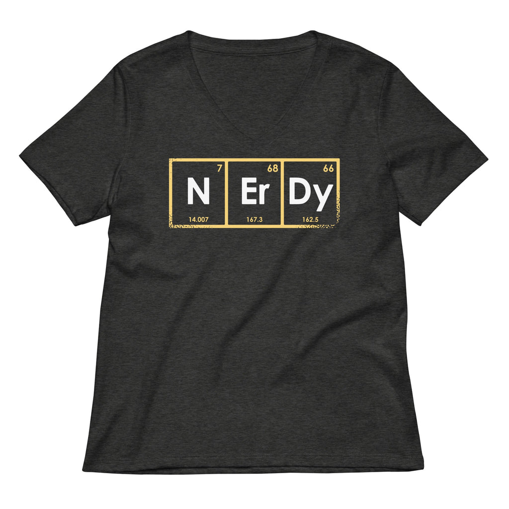 NErDy Elements Women's V-Neck Tee