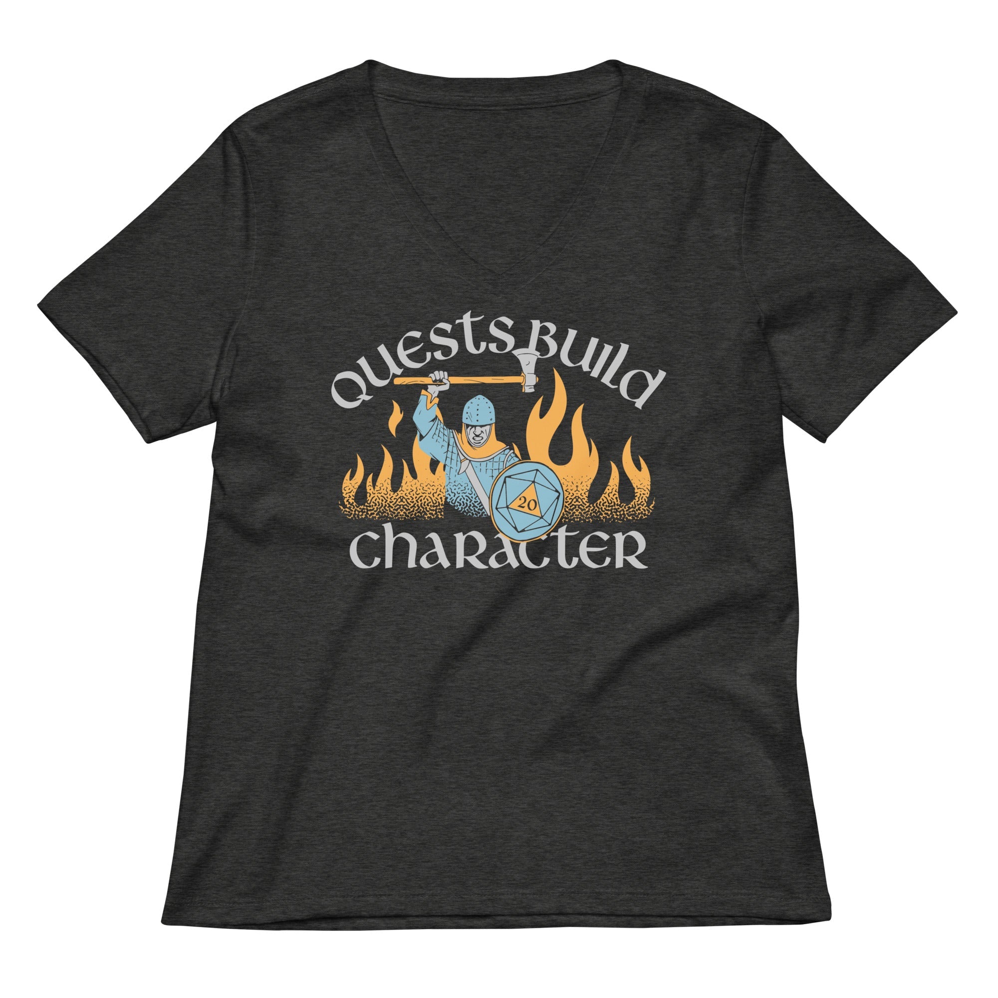Quests Build Character Women's V-Neck Tee