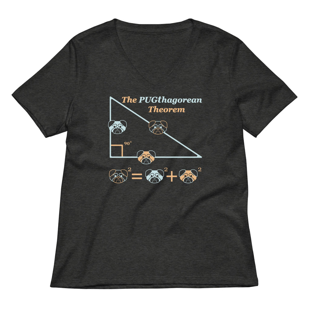 Pugthagorean Theorem Women's V-Neck Tee