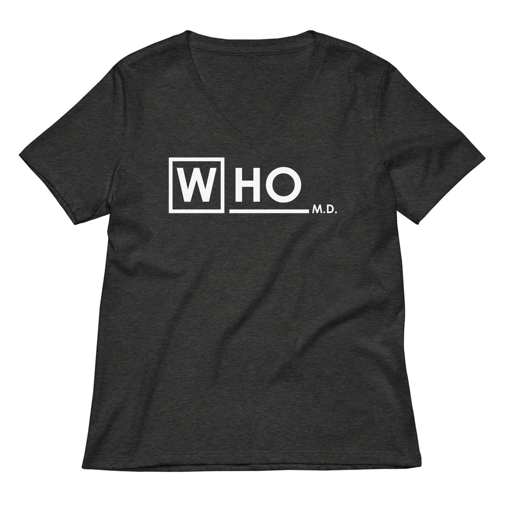 Who MD Women's V-Neck Tee