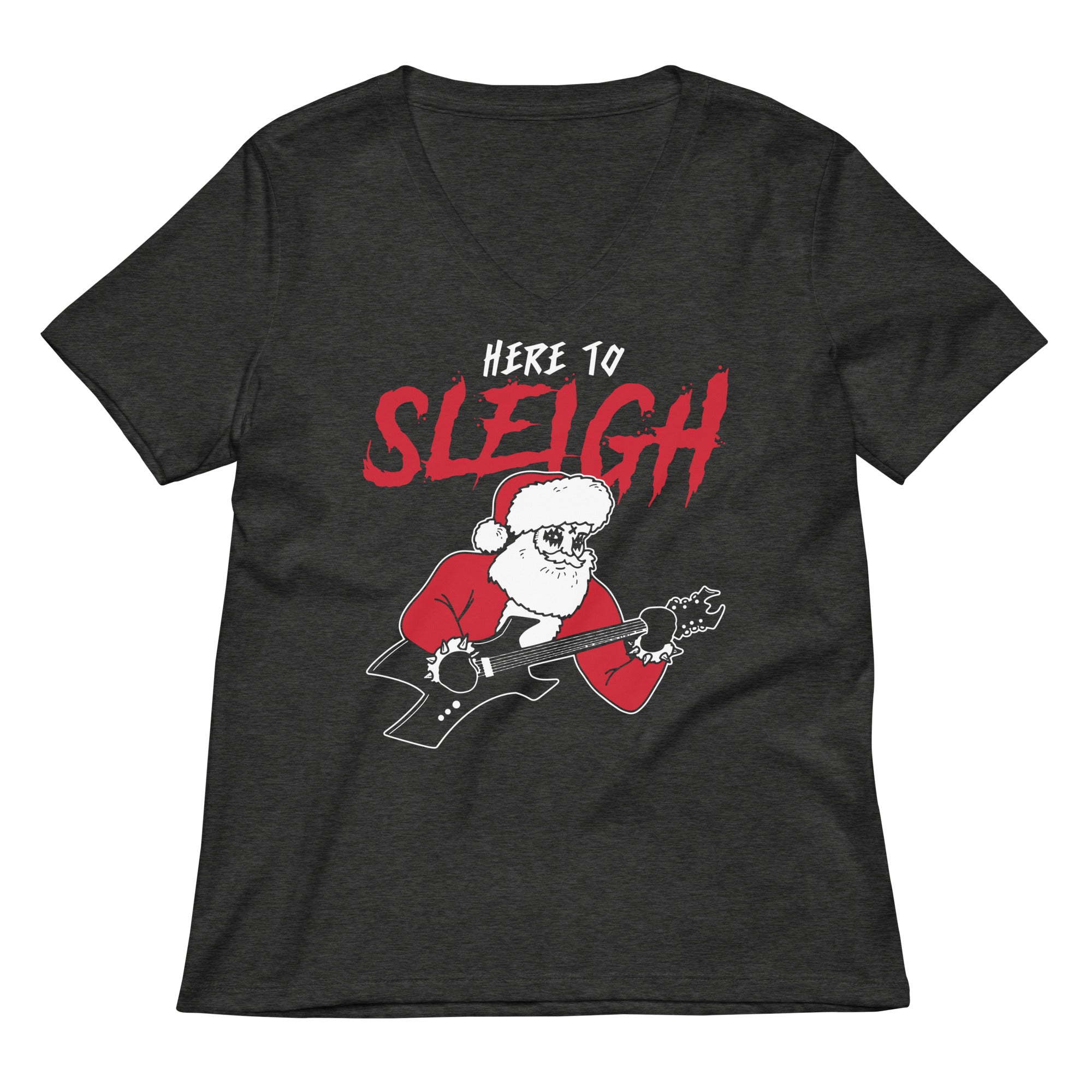 Here to Sleigh Women's V-Neck Tee