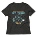 If You Love Something Set It Free Women's V-Neck Tee