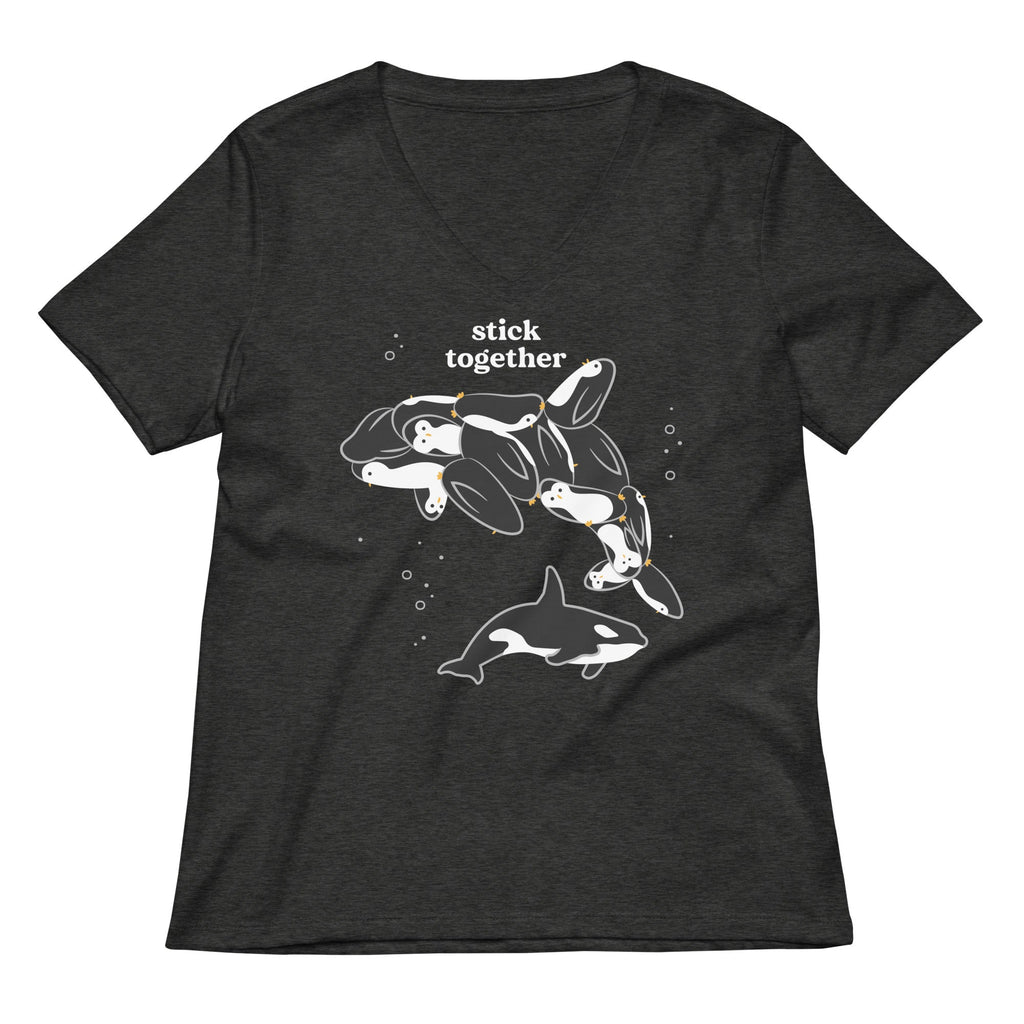 Stick Together Women's V-Neck Tee