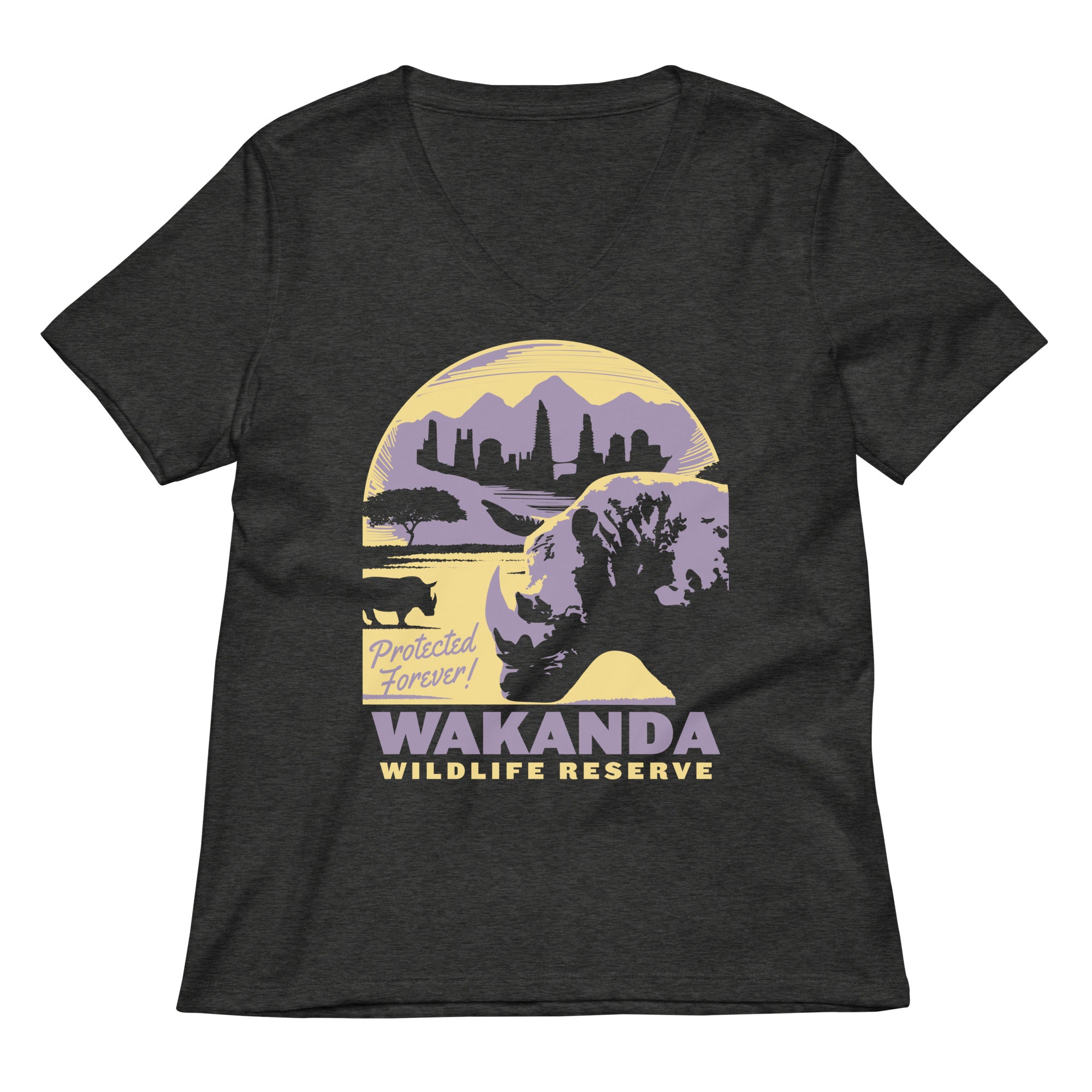 Wakanda Wildlife Reserve Women's V-Neck Tee