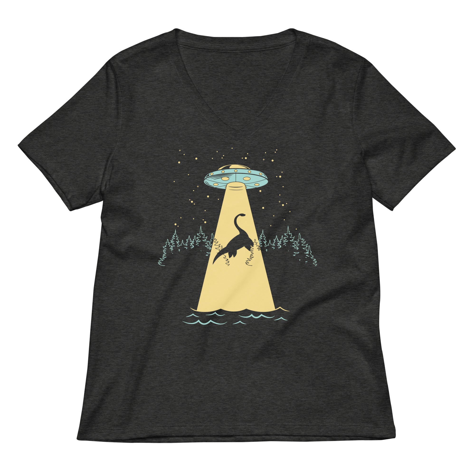 Nessie Abduction Women's V-Neck Tee