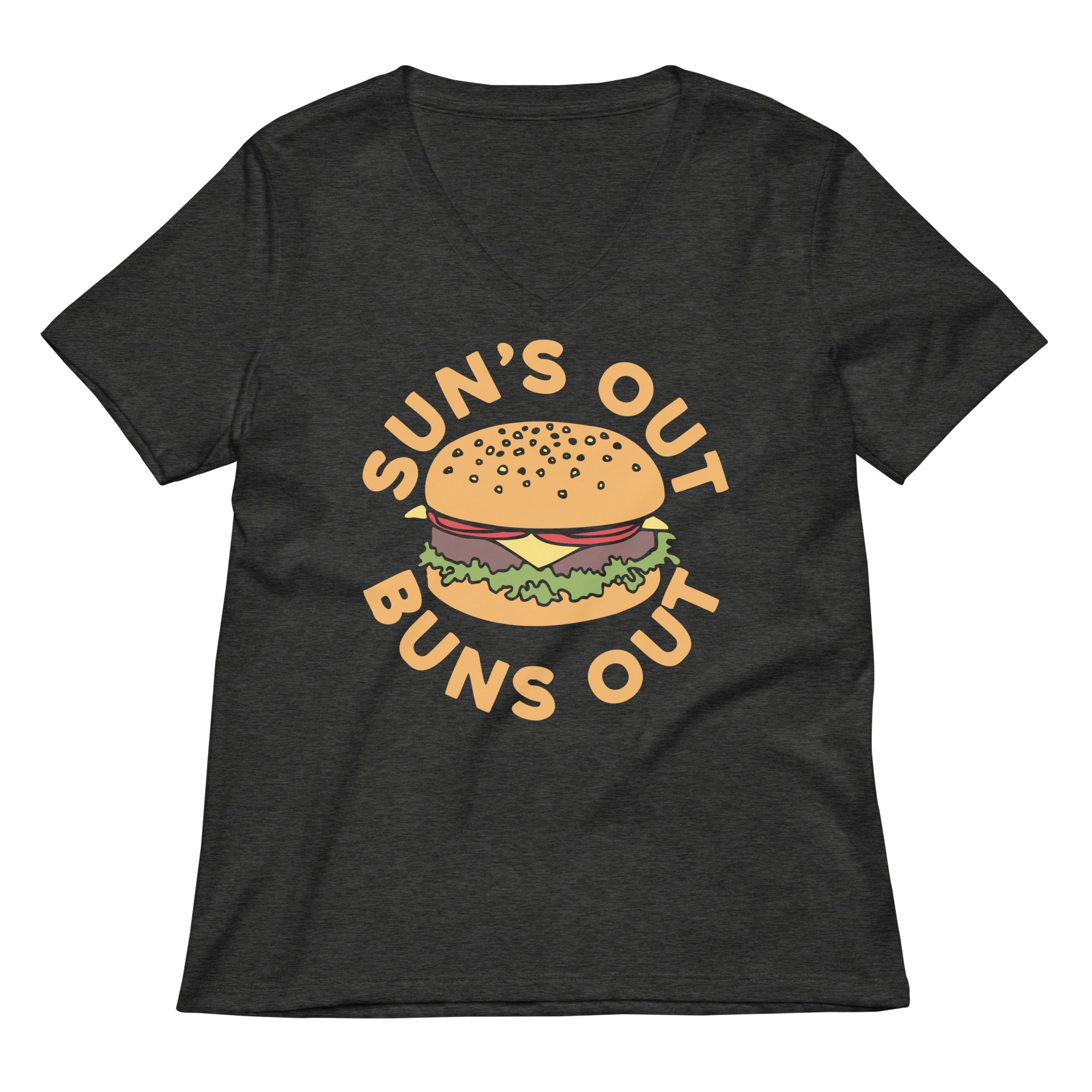 Sun's Out Buns Out Women's V-Neck Tee