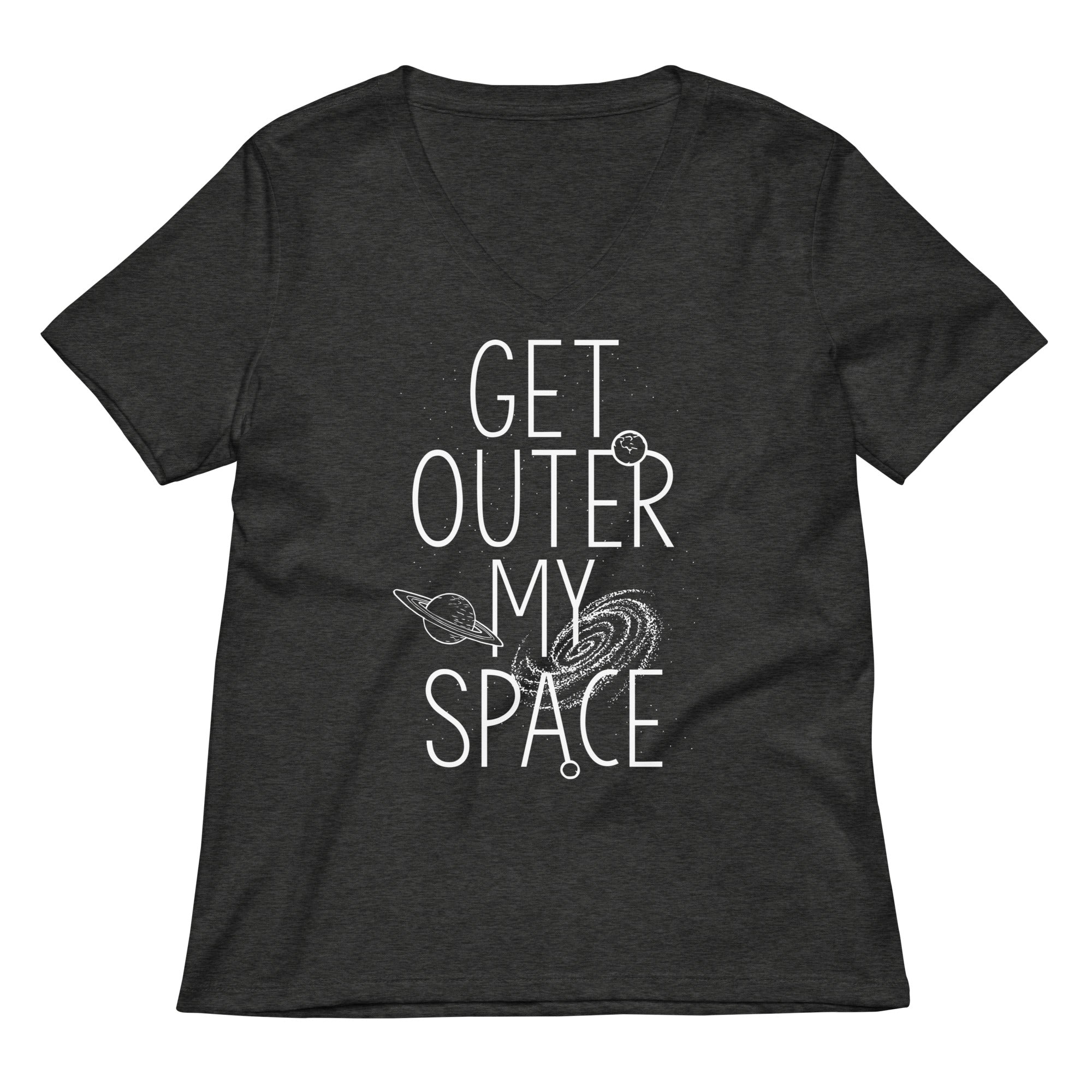 Get Outer My Space Women's V-Neck Tee