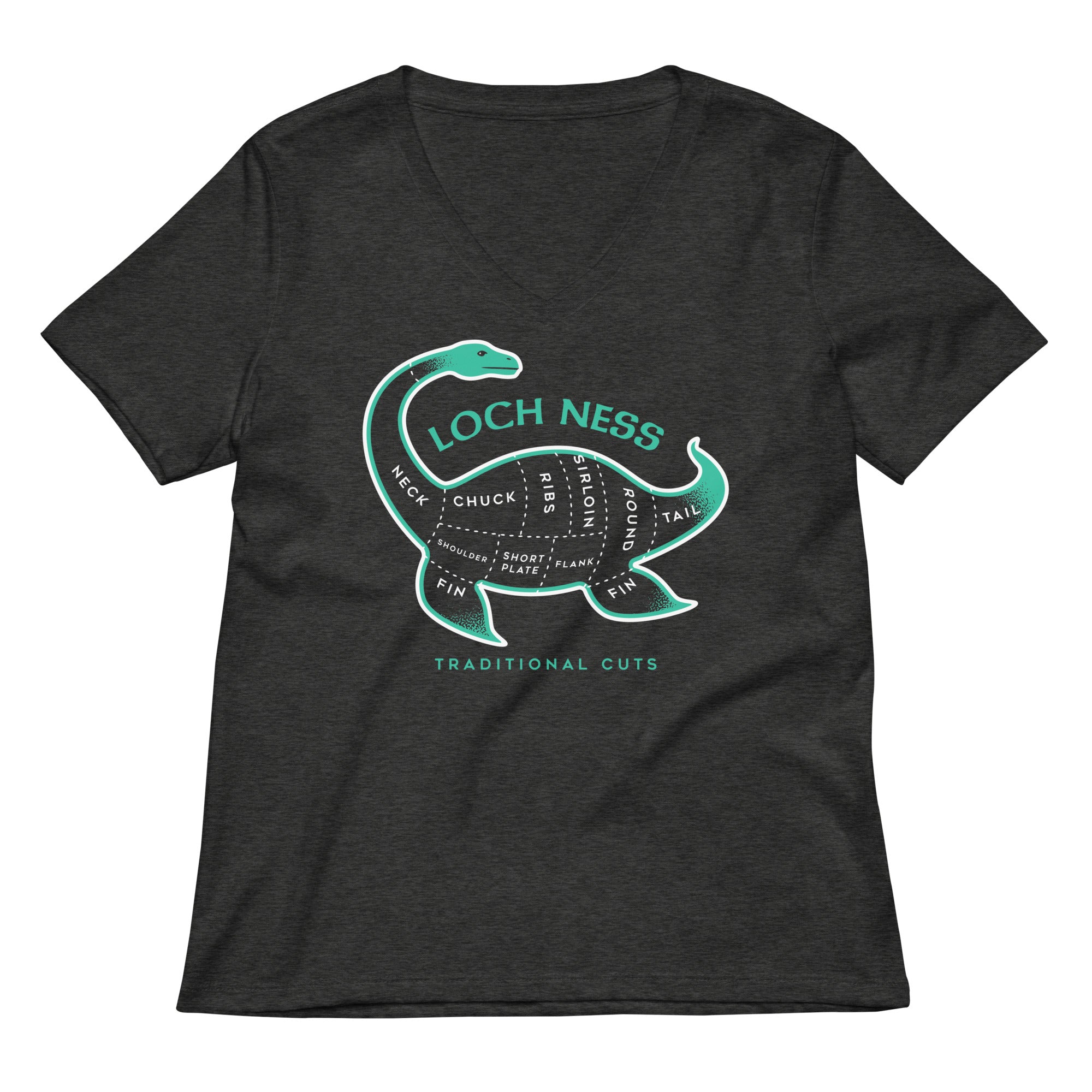 Loch Ness Traditional Cuts Women's V-Neck Tee