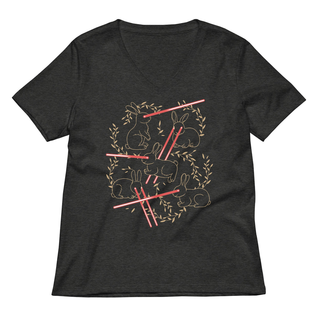 Laser Buns Women's V-Neck Tee