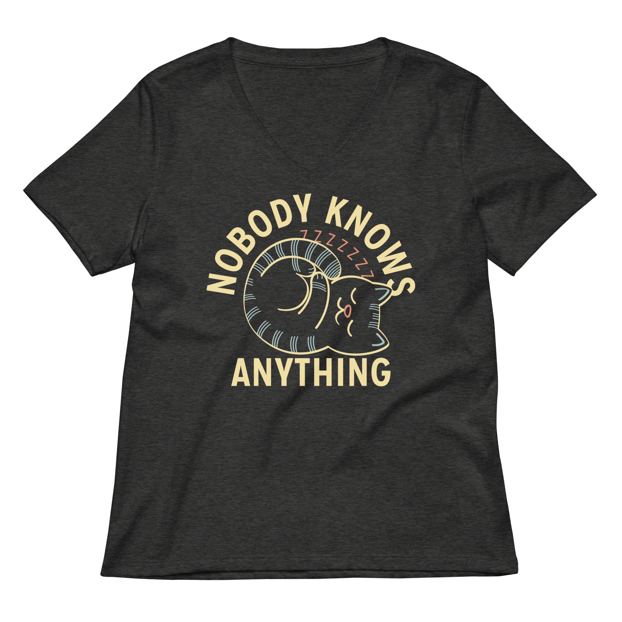 Nobody Knows Anything Women's V-Neck Tee