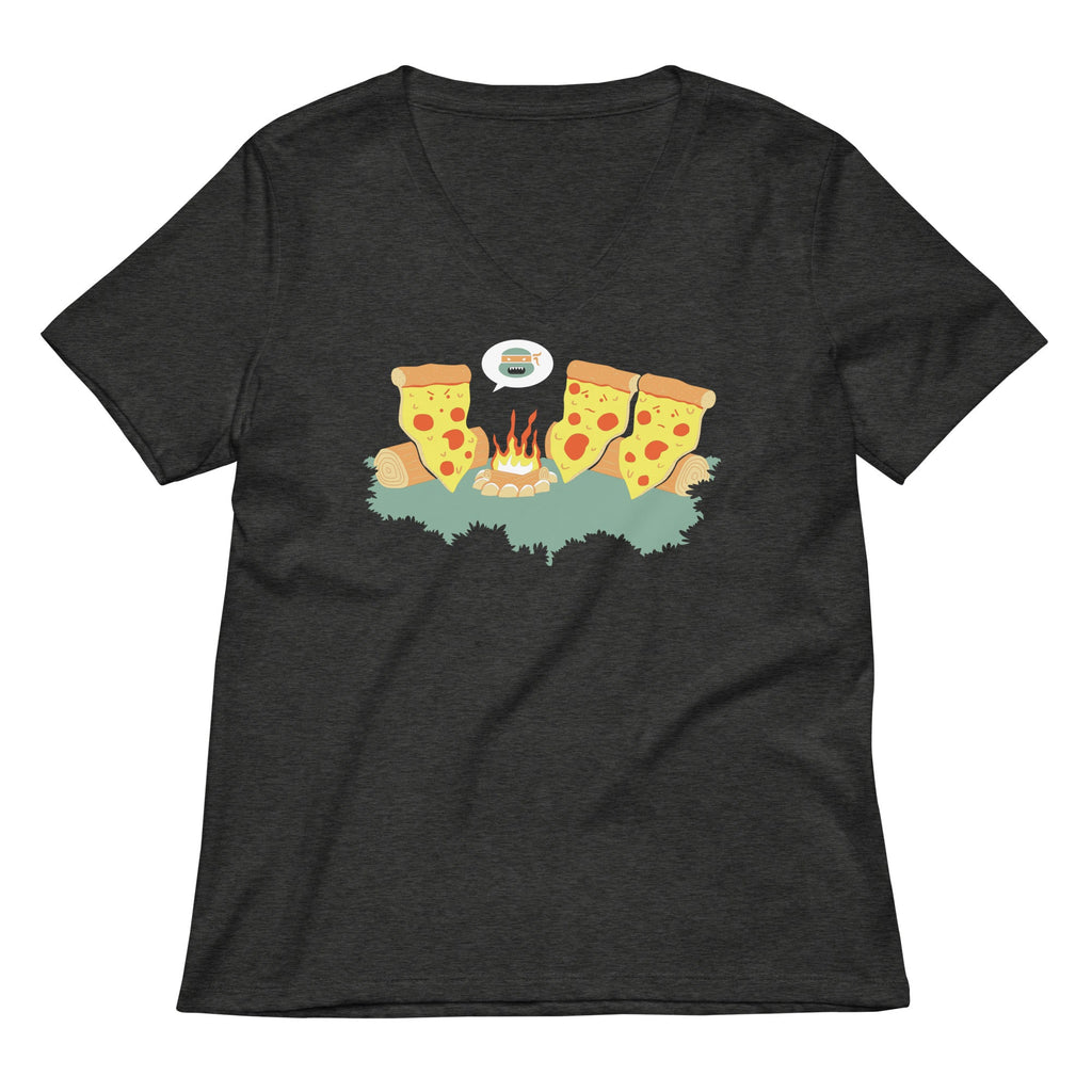 Pizza Campfire Story Women's V-Neck Tee