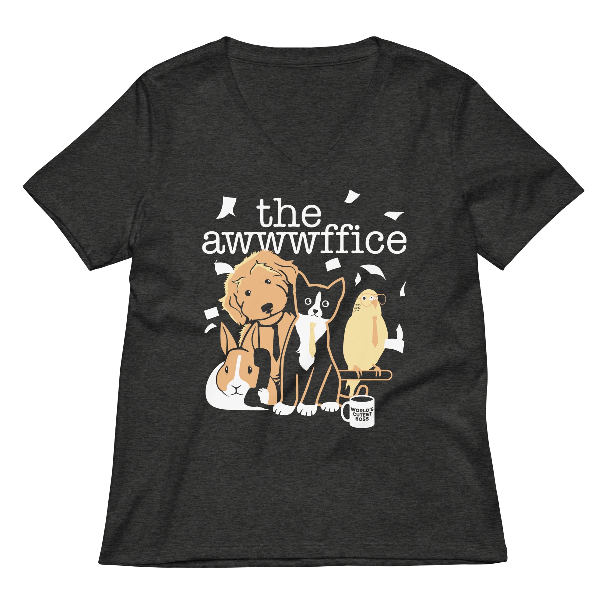 The Awwwffice Women's V-Neck Tee