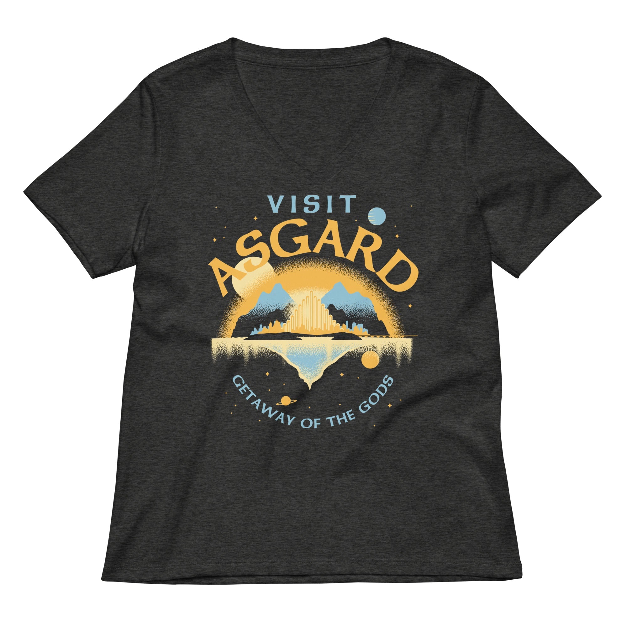Visit Asgard Women's V-Neck Tee