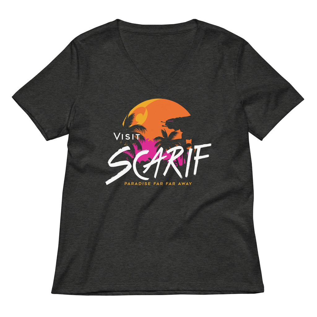 Visit Scarif Women's V-Neck Tee