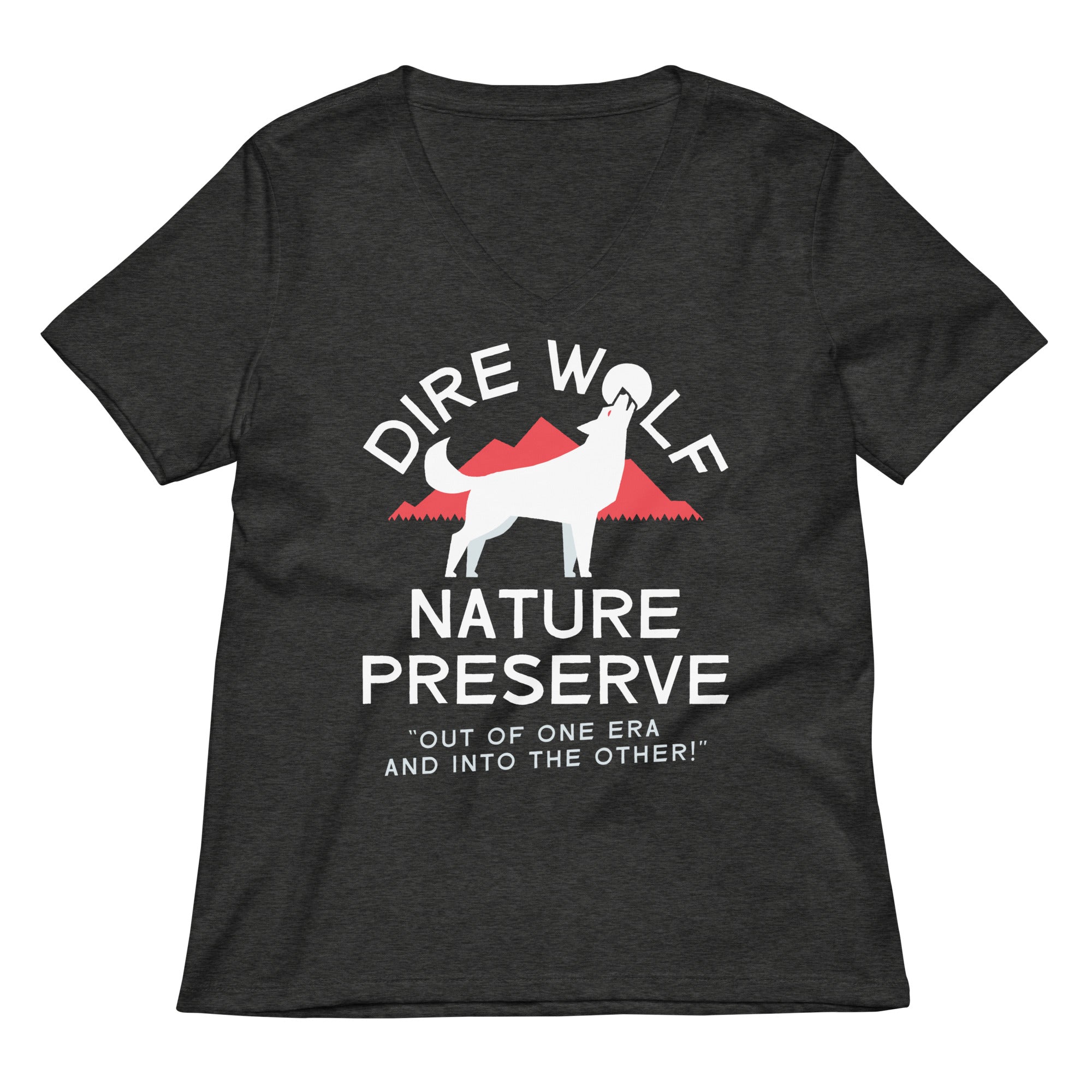 Dire Wolf Nature Preserve Women's V-Neck Tee