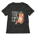 Fear Is The Mind Killer Cat Women's V-Neck Tee