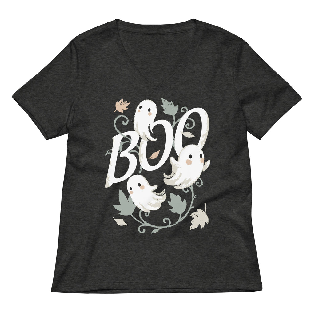 Boo Ghosts Women's V-Neck Tee
