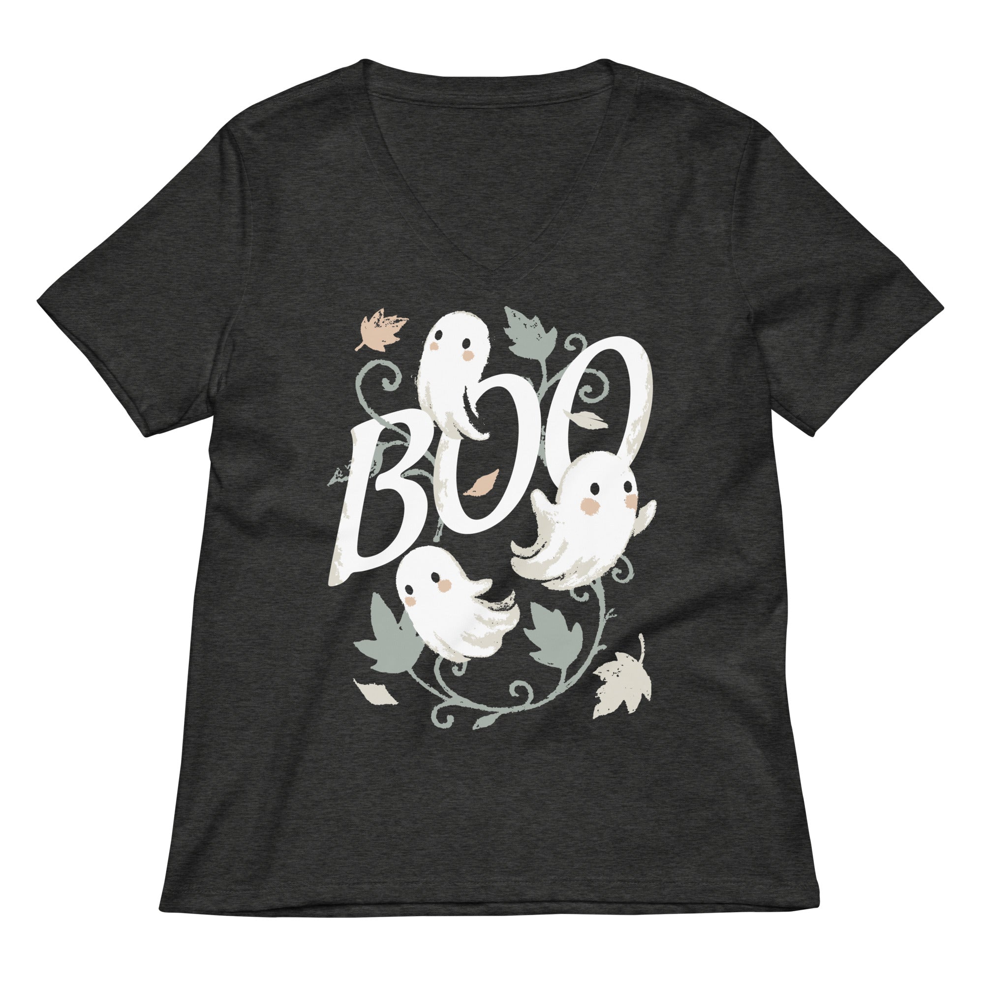 Boo Ghosts Women's V-Neck Tee