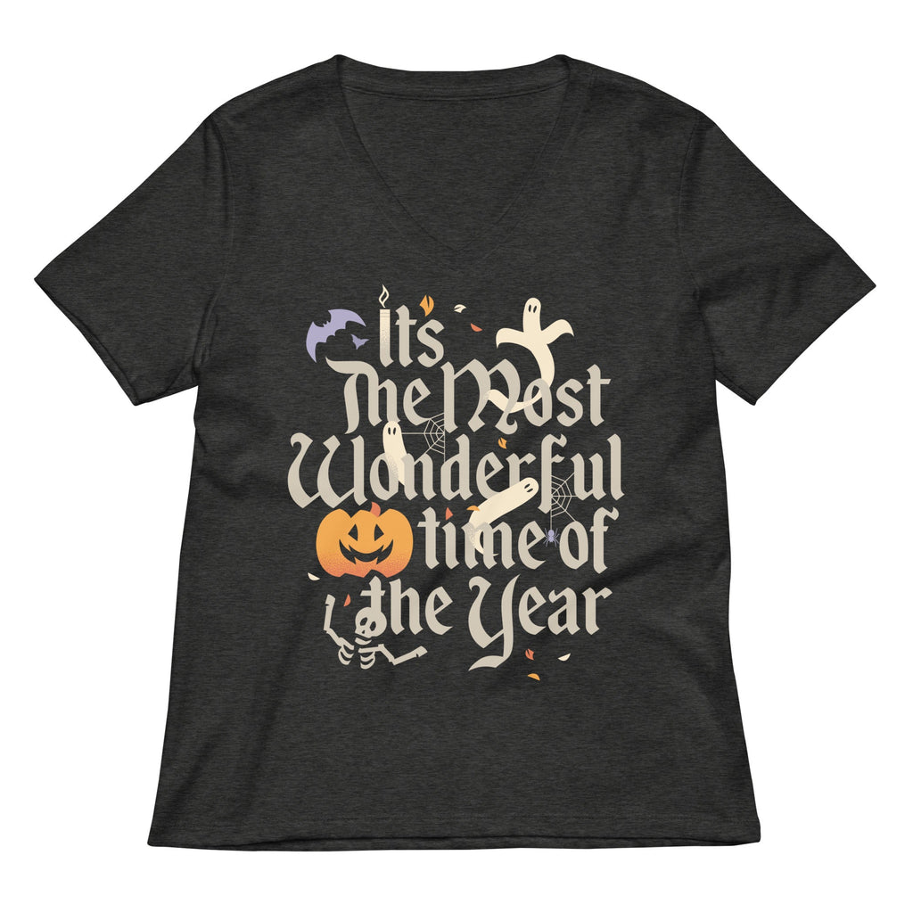 It's The Most Wonderful Time Of The Year Halloween Women's V-Neck Tee