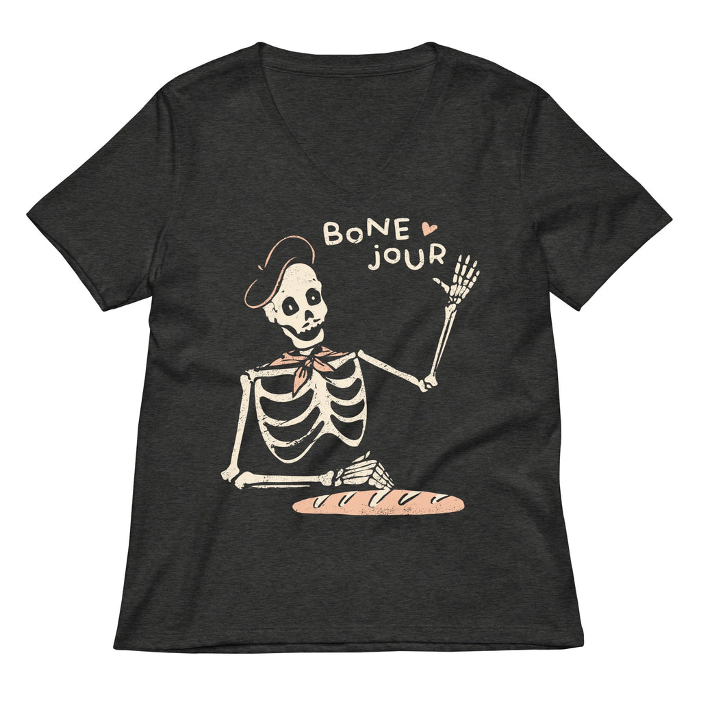Bone Jour Women's V-Neck Tee
