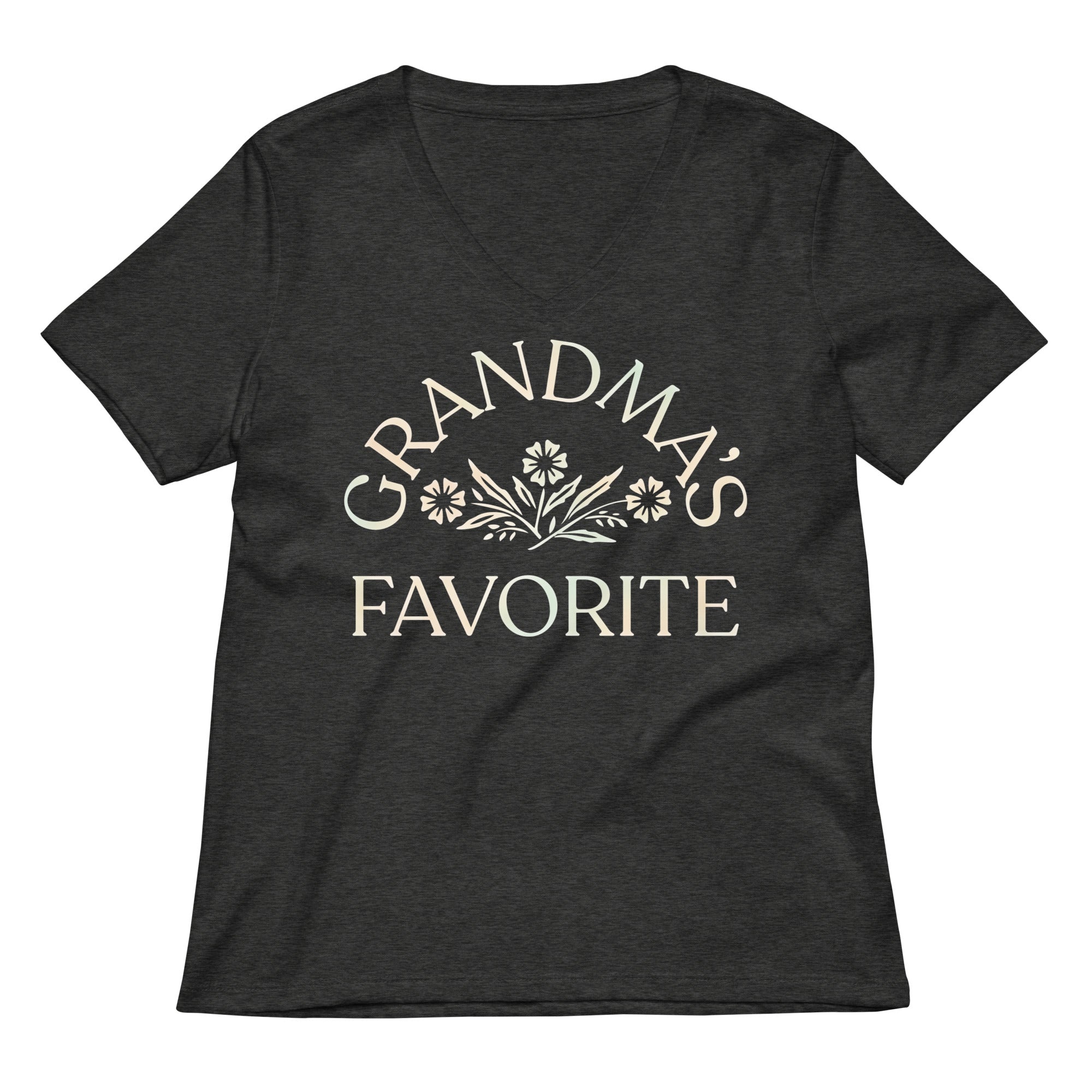 Grandma's Favorite Women's V-Neck Tee