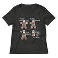 Alright We'll Call It A Draw Gingerbread Women's V-Neck Tee