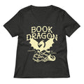 Book Dragon Thriving In My Hoard Women's V-Neck Tee