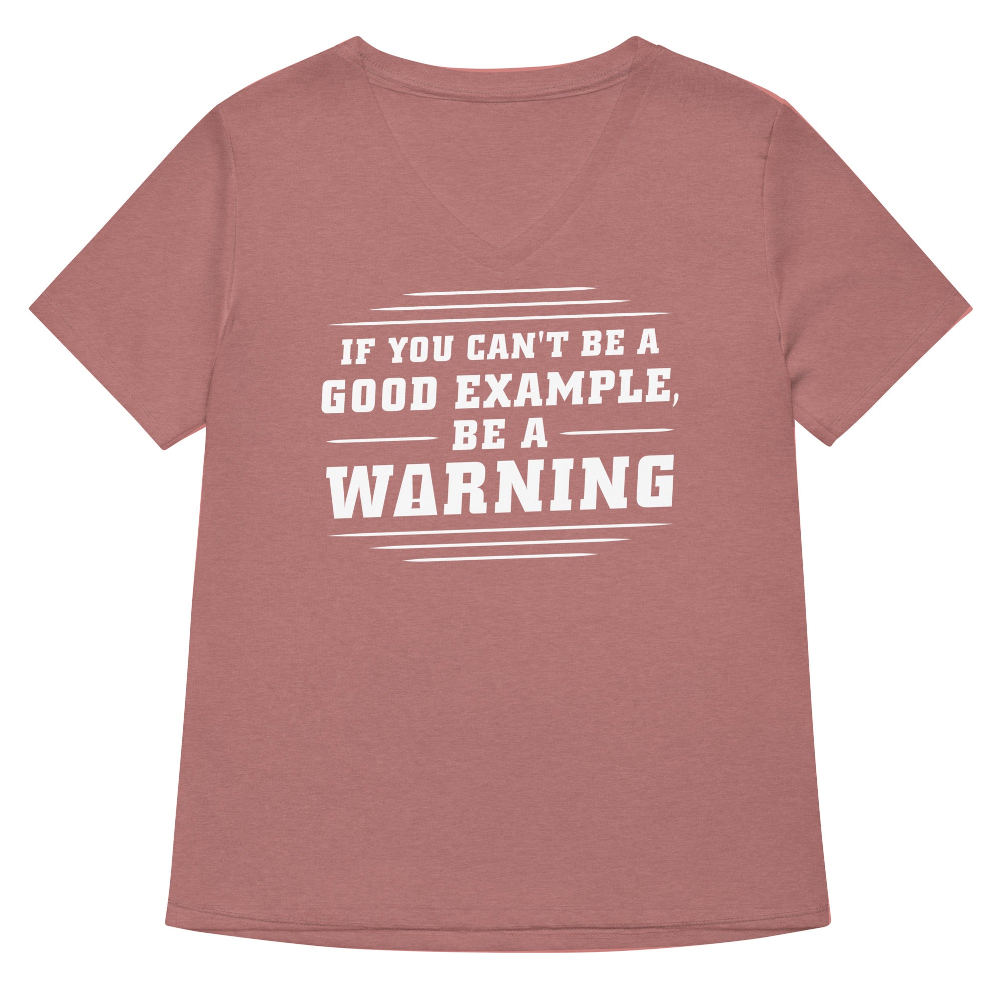 Be A Warning Women's V-Neck Tee