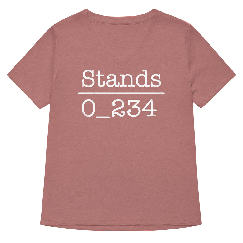 No 1 Under Stands Women's V-Neck Tee