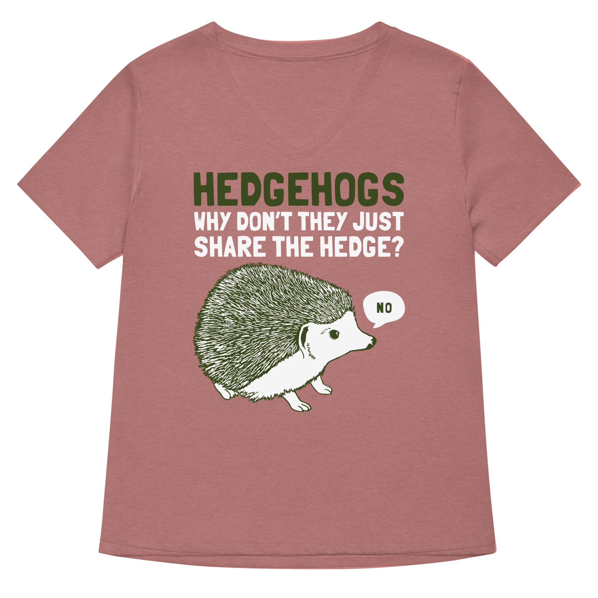 Hedgehogs Can't Share Women's V-Neck Tee