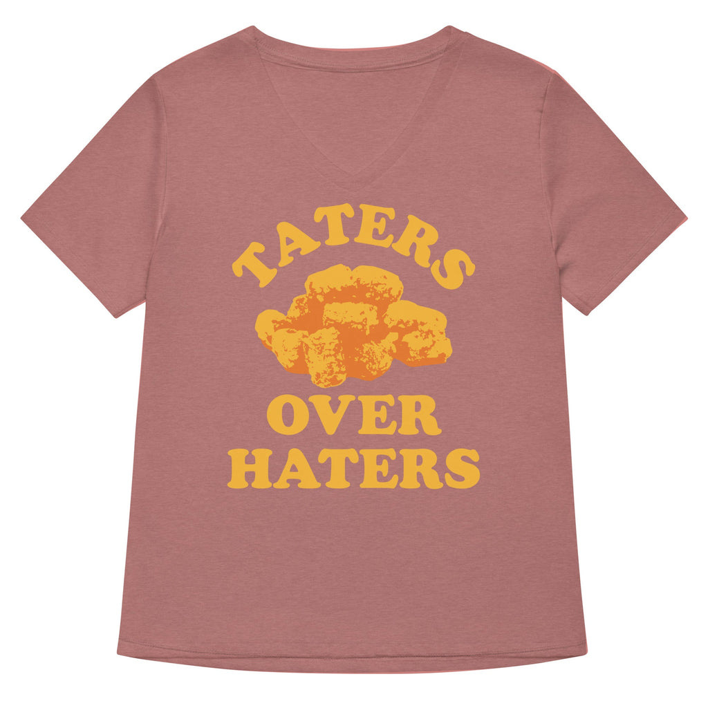 Taters Over Haters Women's V-Neck Tee