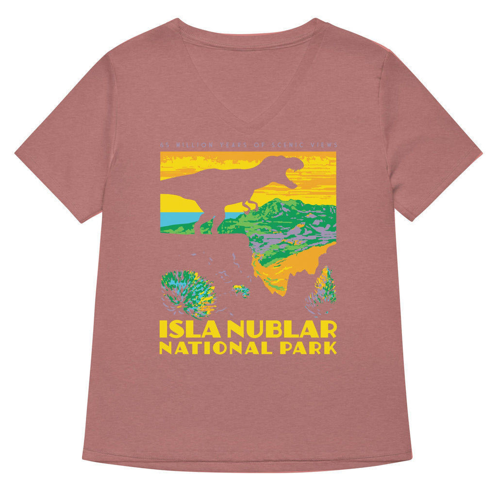 Isla Nublar National Park Women's V-Neck Tee