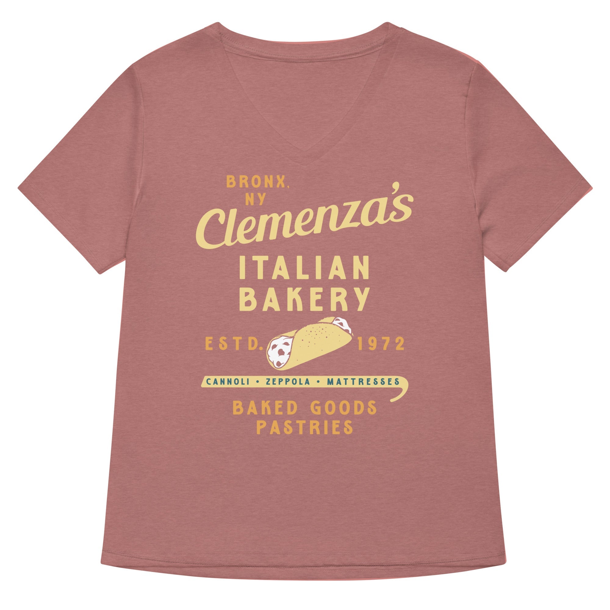 Clemenza's Italian Bakery Women's V-Neck Tee