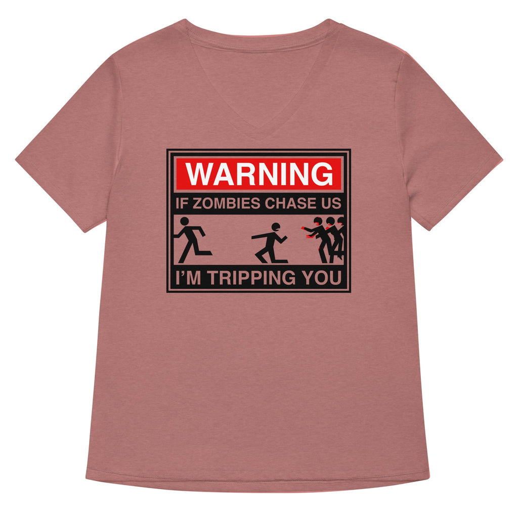 If Zombies Chase Us Women's V-Neck Tee