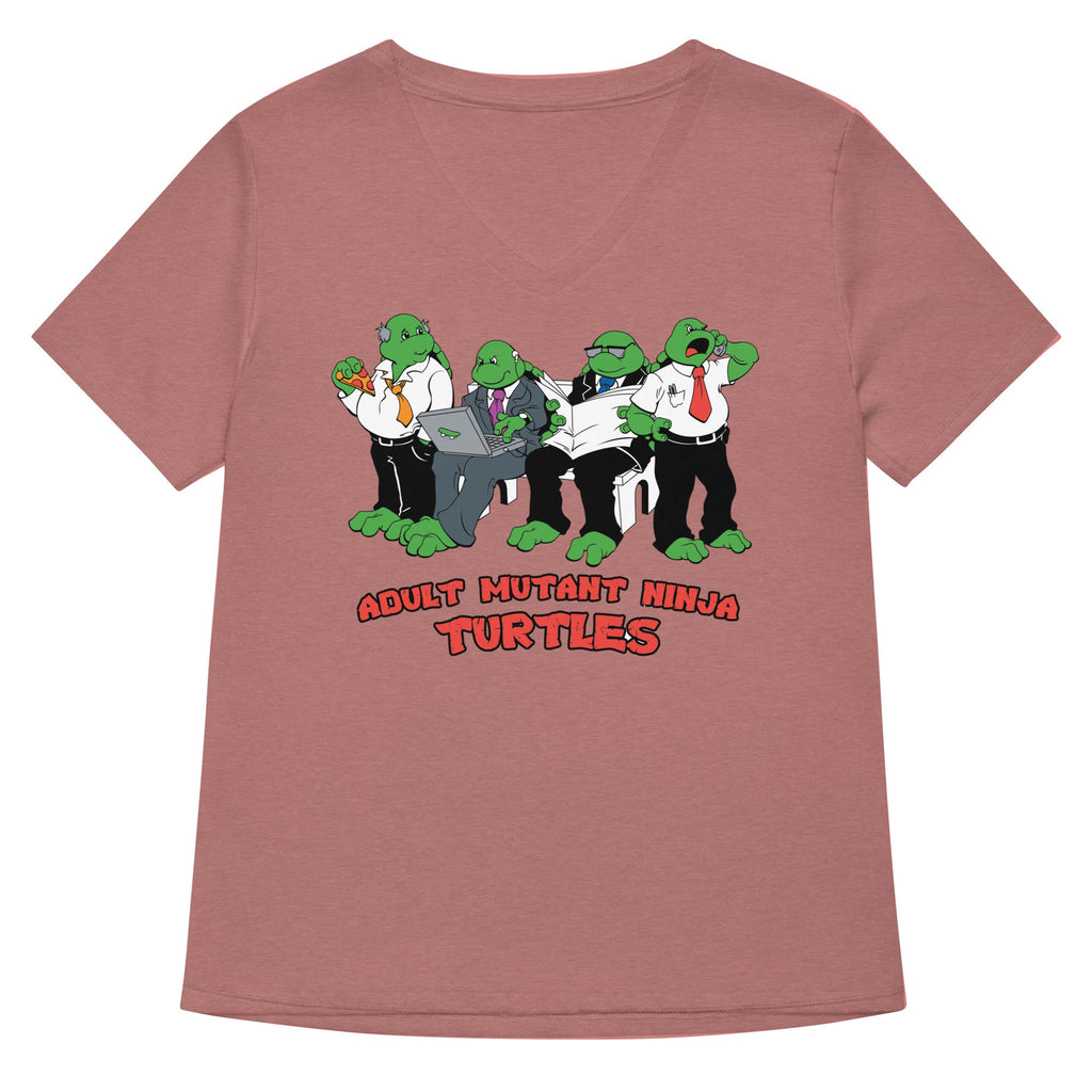 Adult Mutant Ninja Turtles Women's V-Neck Tee