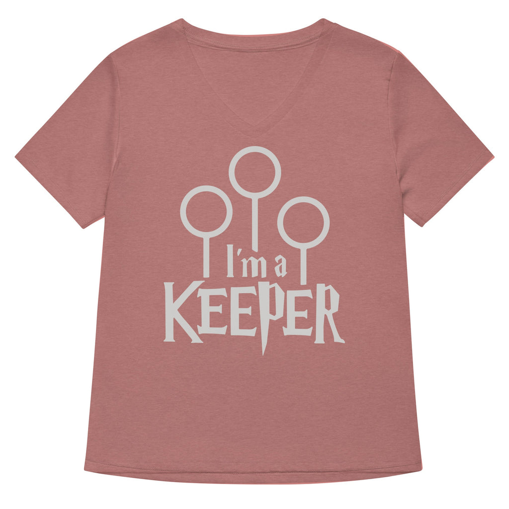 I'm A Keeper Women's V-Neck Tee