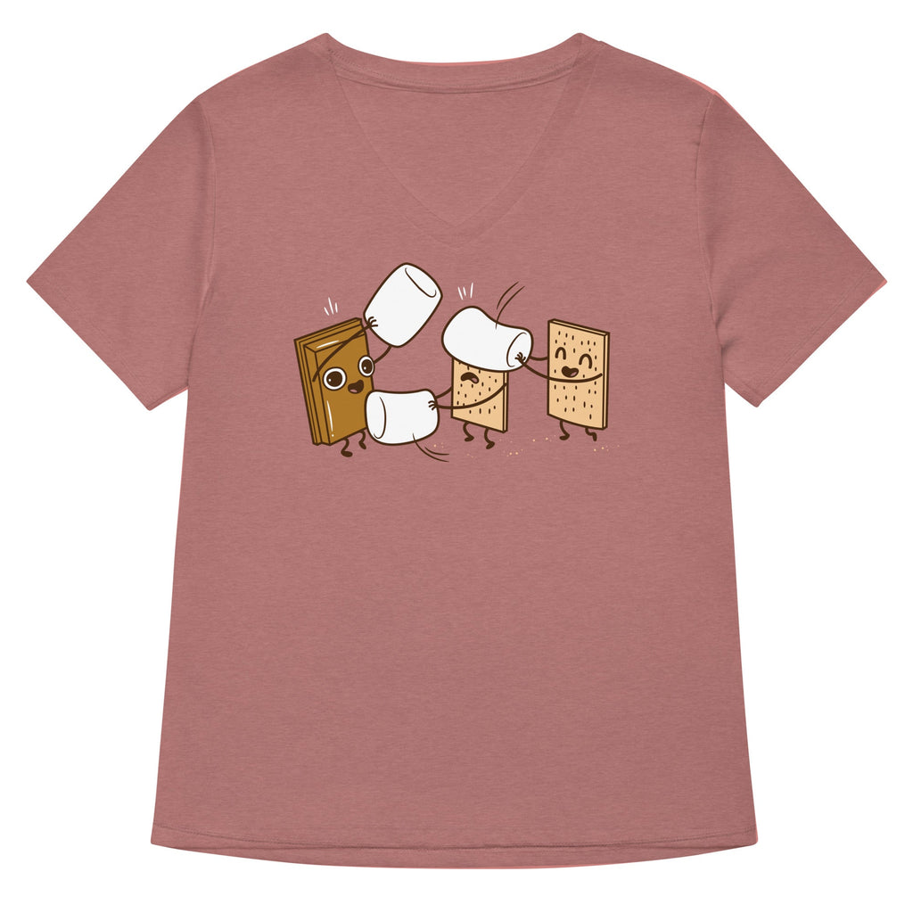 How S'mores Are Made Women's V-Neck Tee