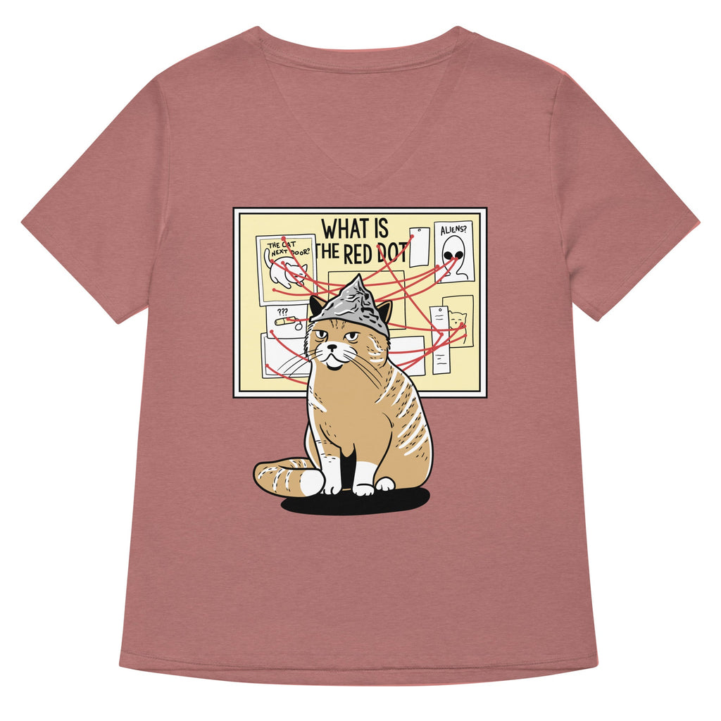 What Is The Red Dot? Women's V-Neck Tee