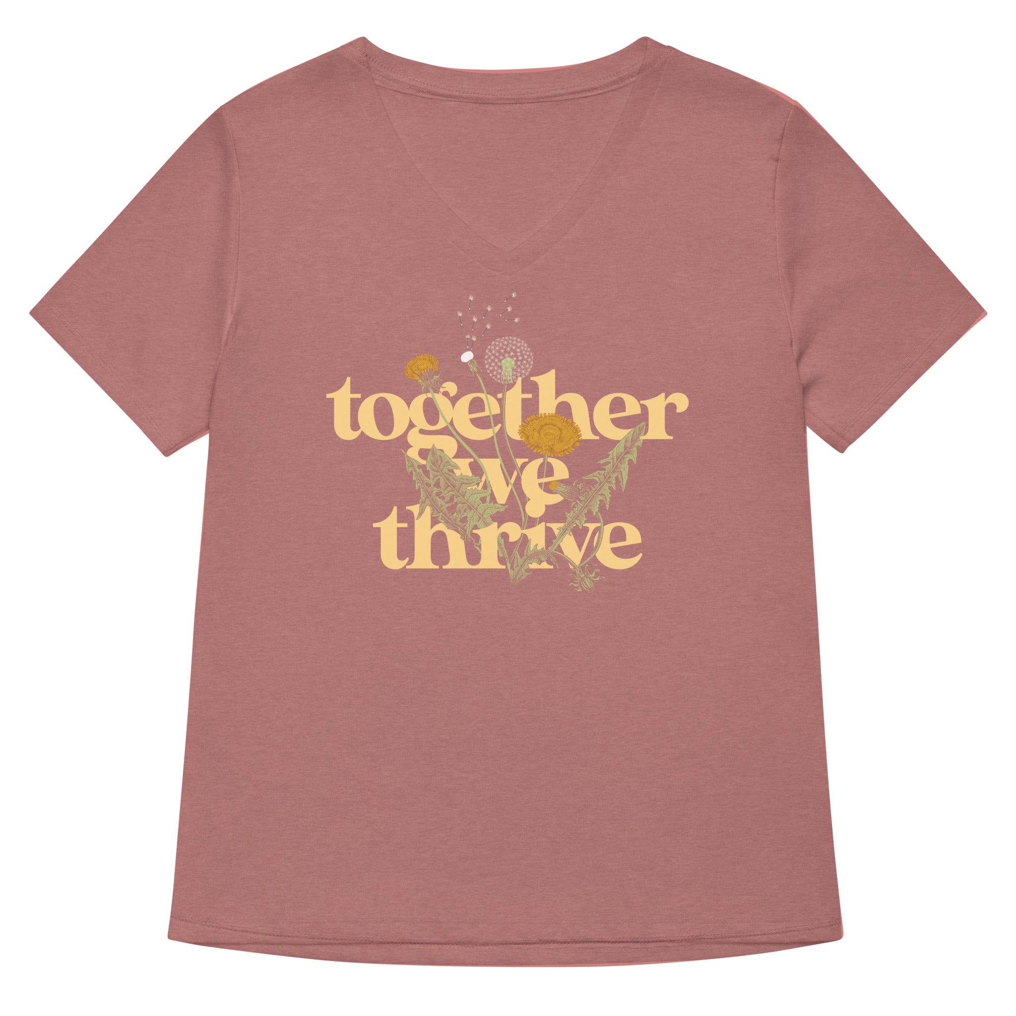 Together We Thrive Women's V-Neck Tee