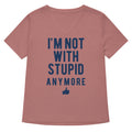 I'm Not With Stupid Anymore Women's V-Neck Tee
