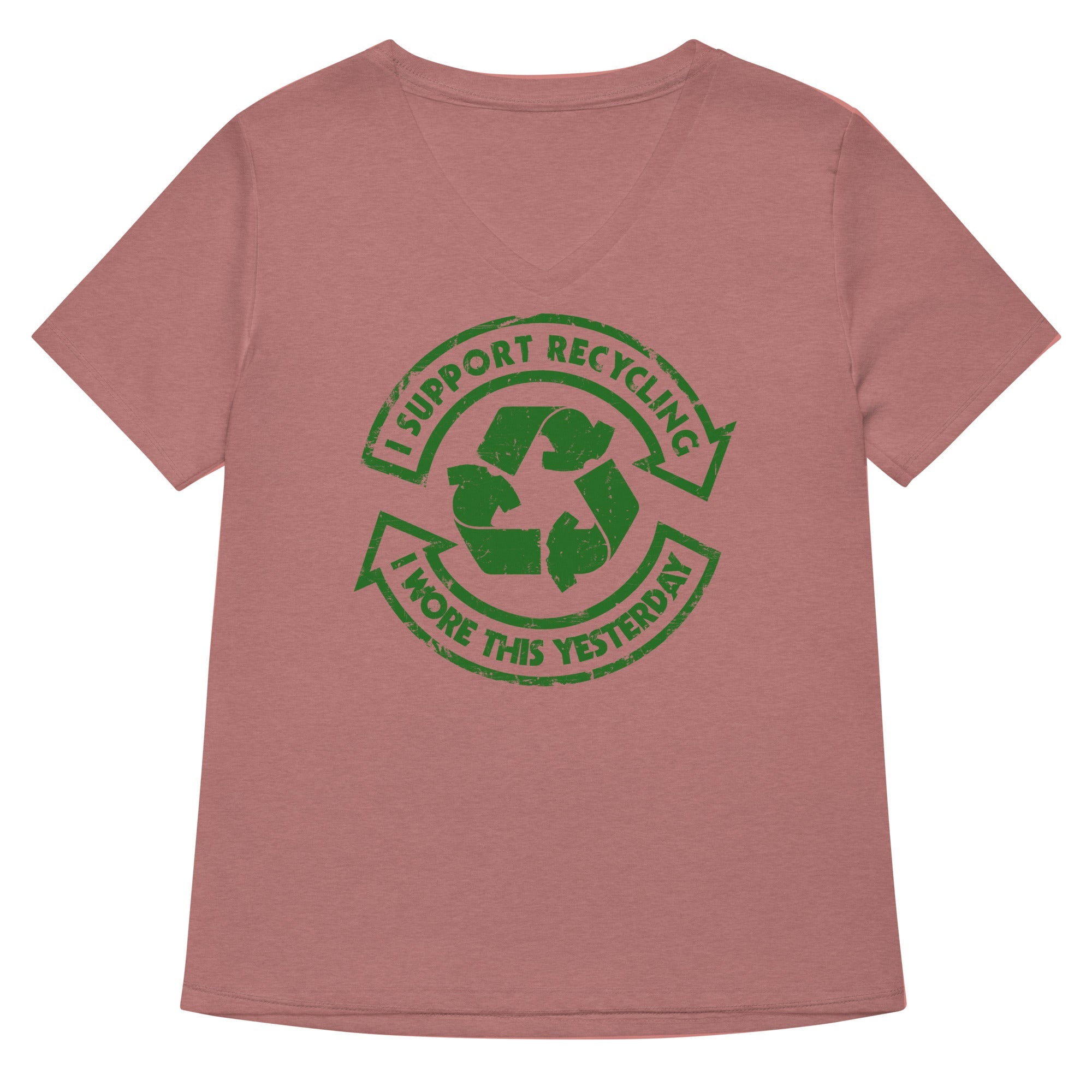 I Support Recycling Women's V-Neck Tee