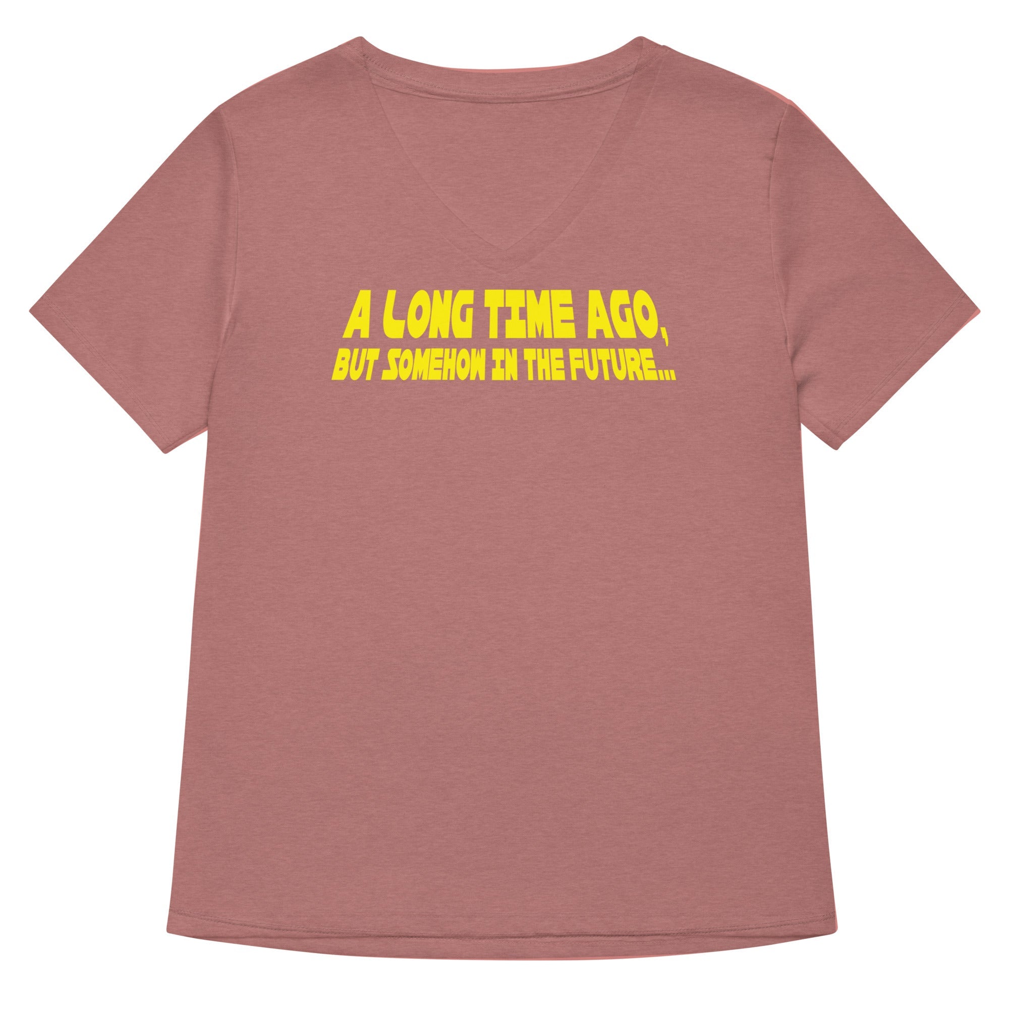 A Long Time Ago, But Somehow In The Future Women's V-Neck Tee