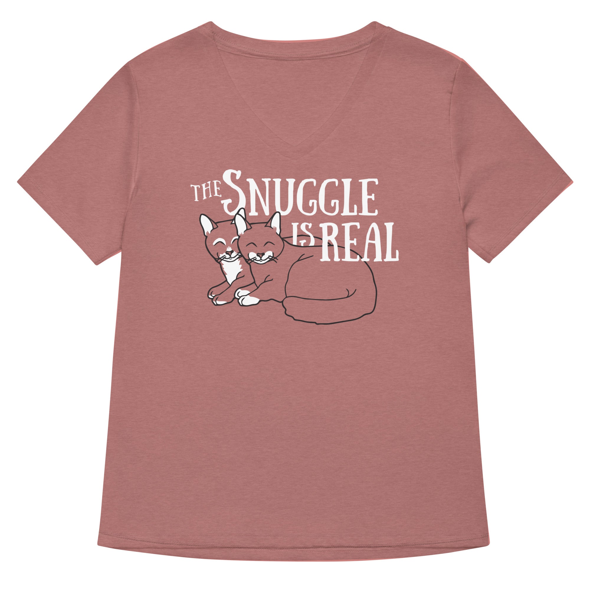 The Snuggle Is Real Women's V-Neck Tee